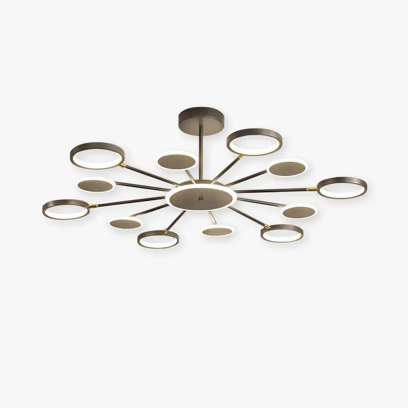 Arisha Modern Led Chandelier, Geometric, Black Dimmable - Neutralighting