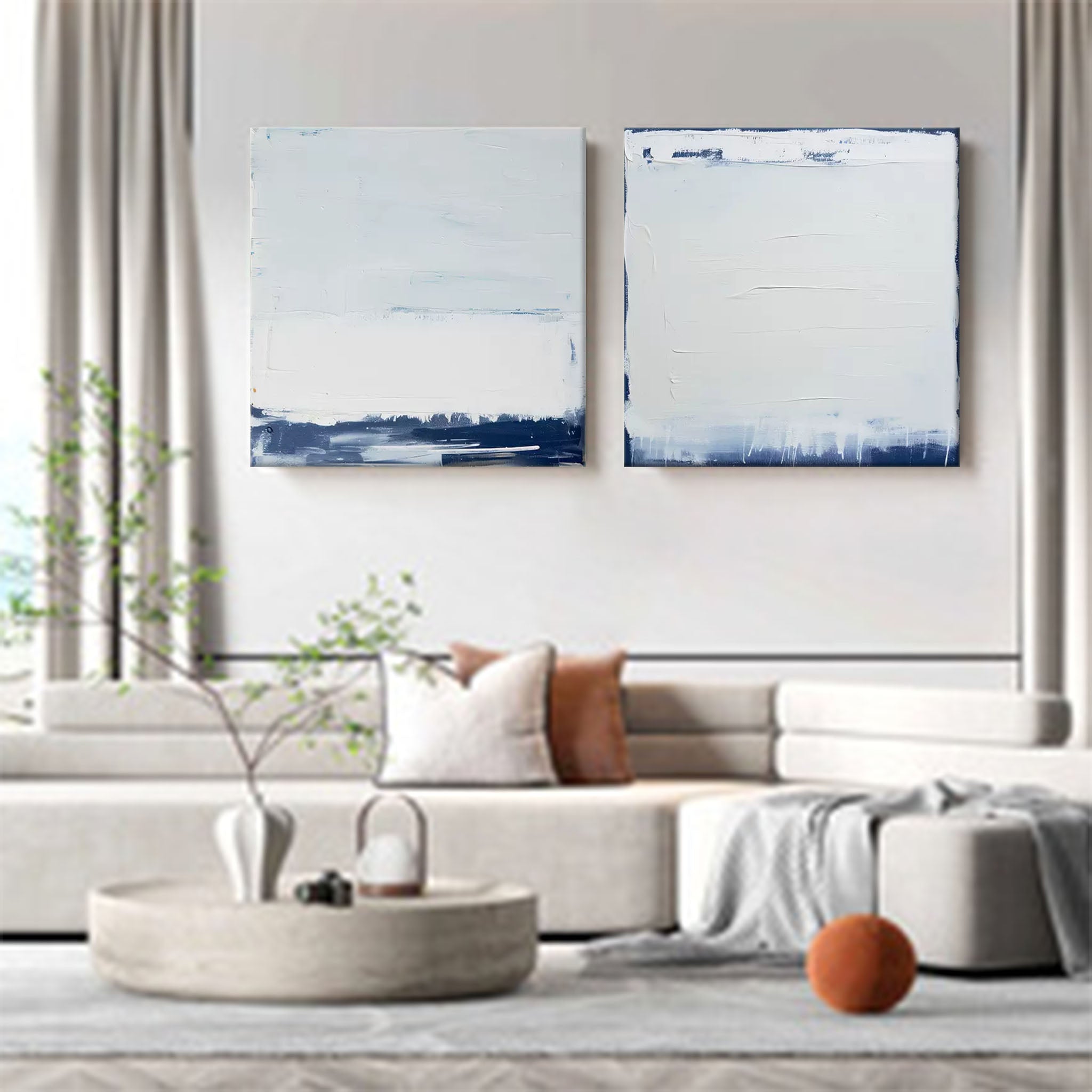 Wall Art Abstract Serene Calm Moody