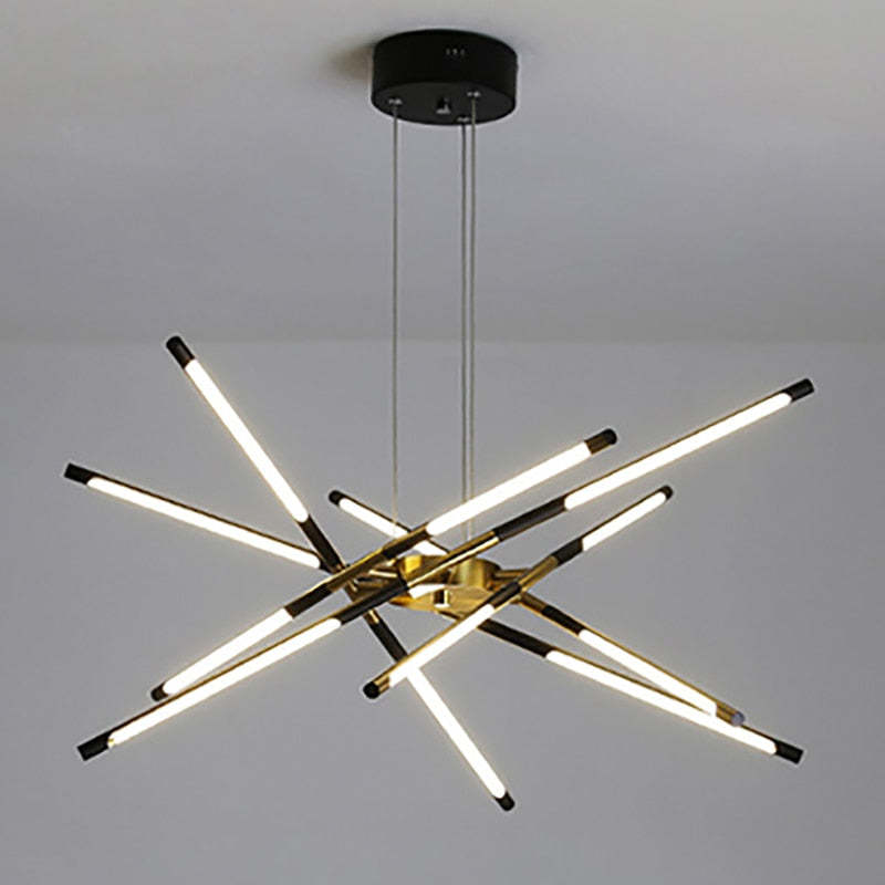 Arisha Pendant Light, Black/Gold, 6/8/10/12 Heads - Neutralighting
