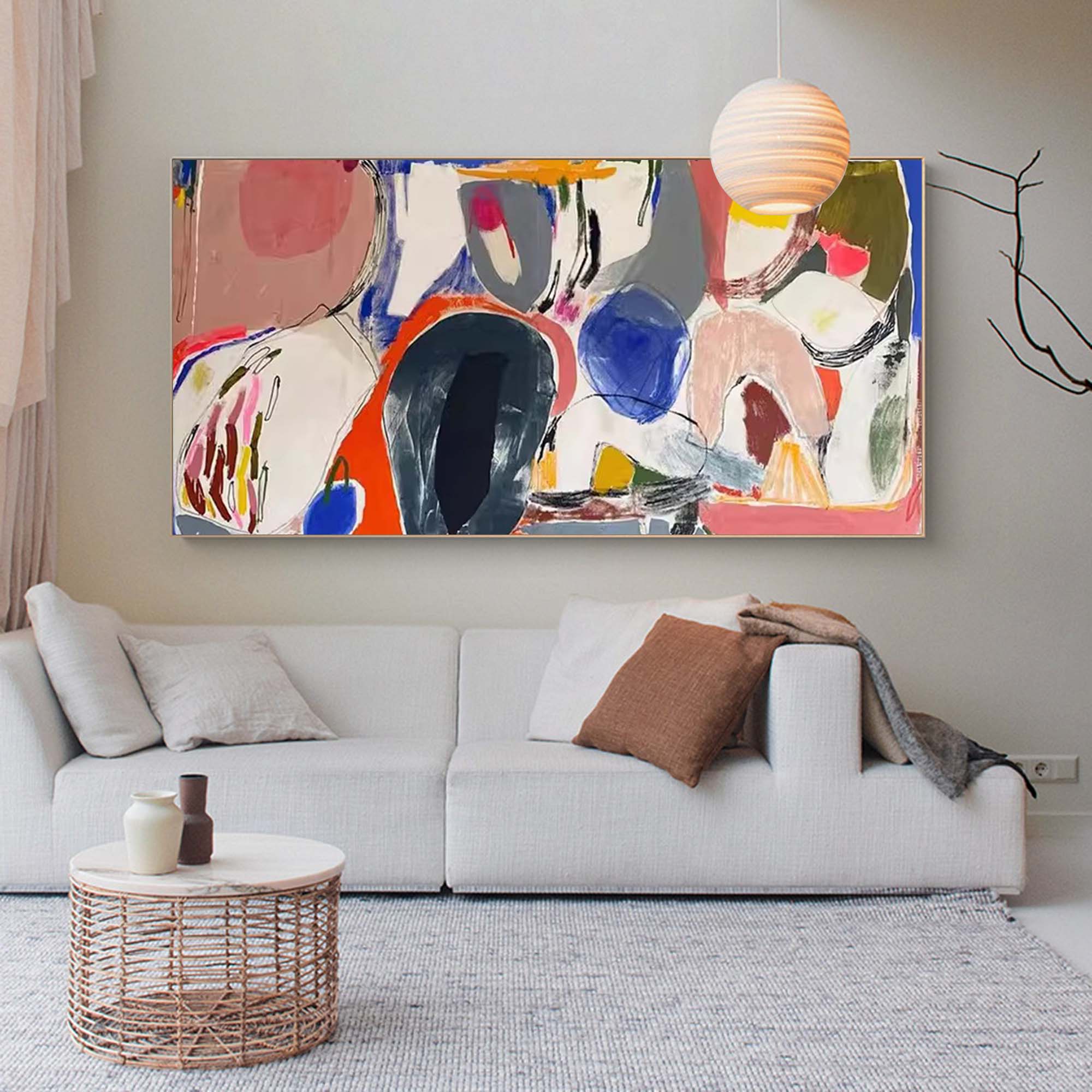 Abstract Canvas Art AB060 - Neutralighting