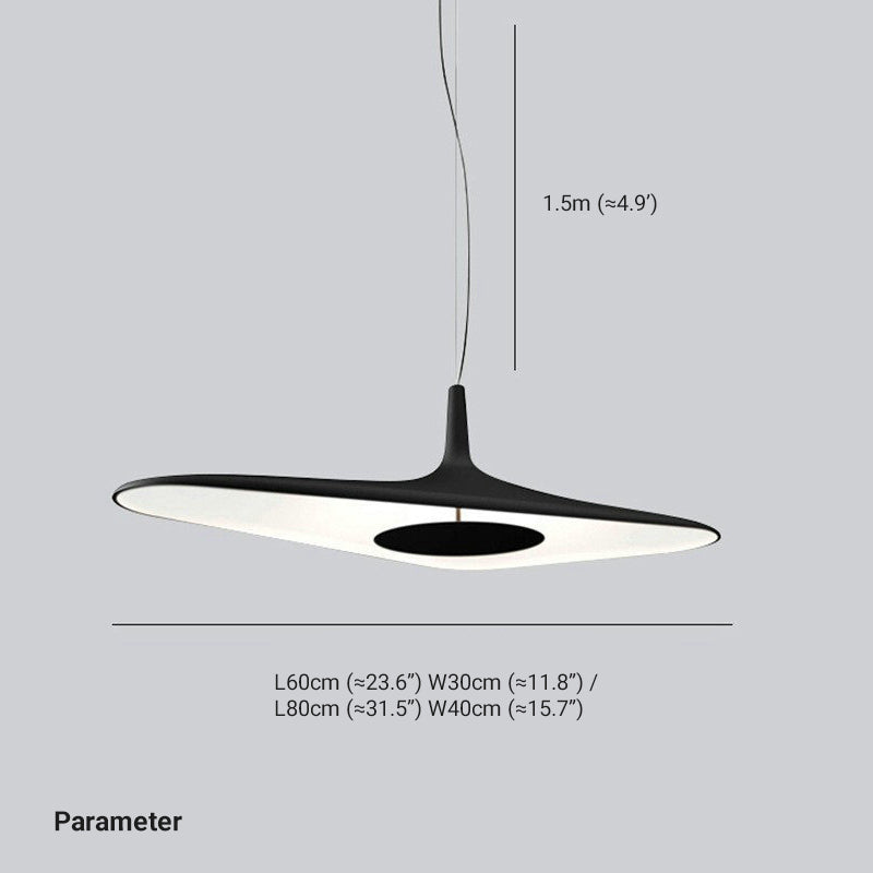 Arisha Modern Minimalist ResinCreative Pendant Light, Black/White - Neutralighting