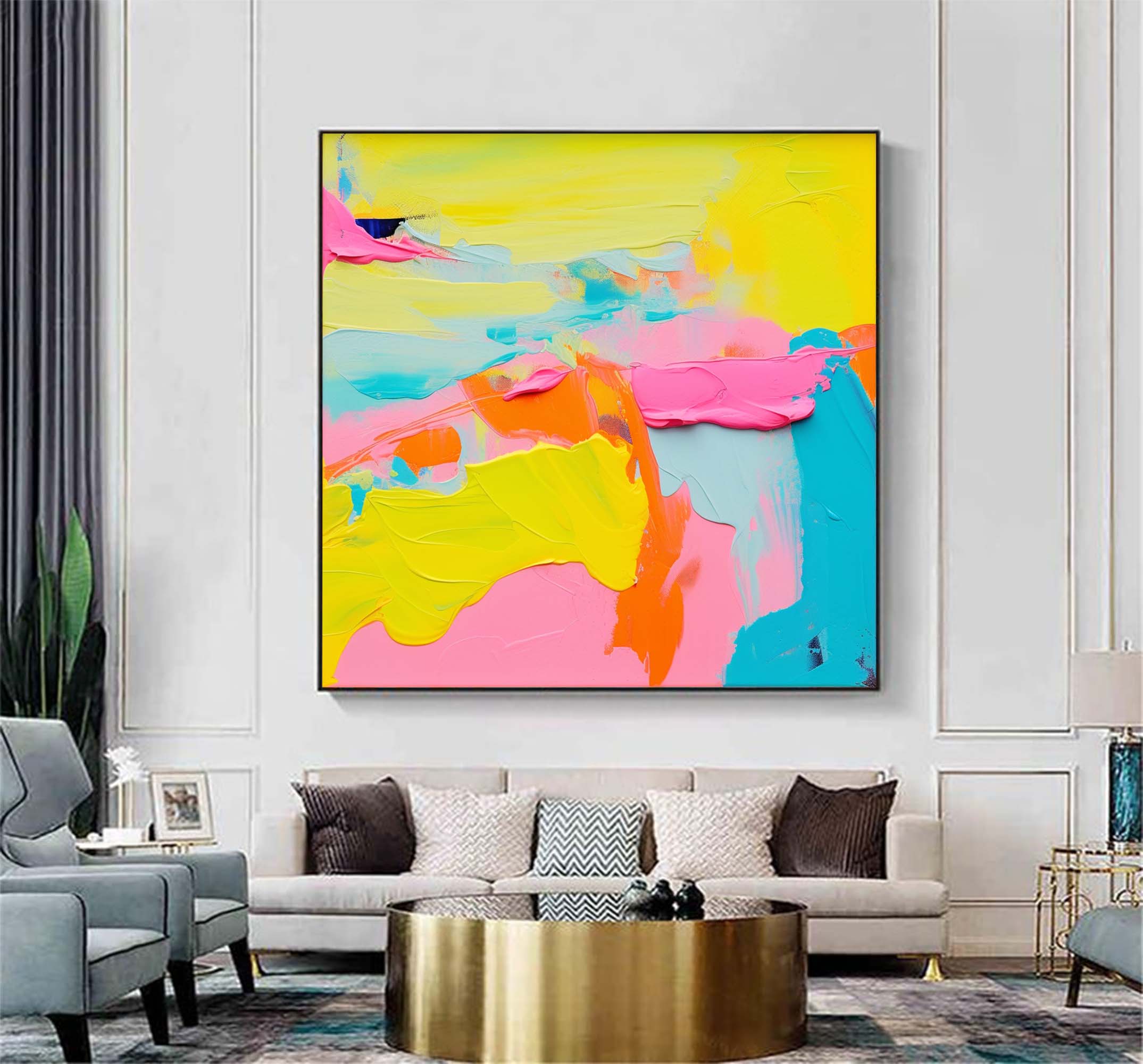 Wall Art Abstract Modern Playful Energetic