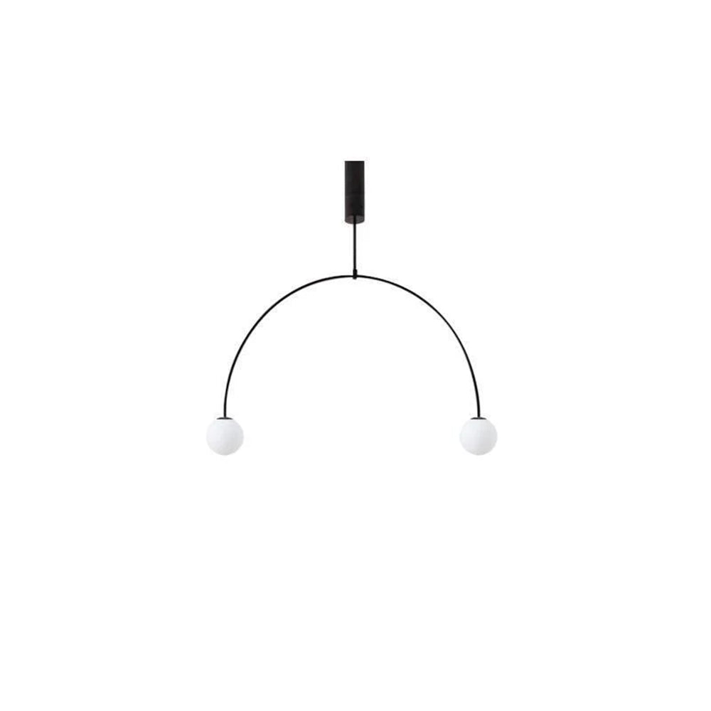 Arisha Minimalist Linear Mobile Pendant Light, Black - Neutralighting