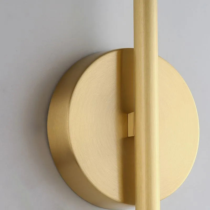 Fauro Modern Linear Metal&Silica Gel Wall Mount Lamps, Gold - Neutralighting