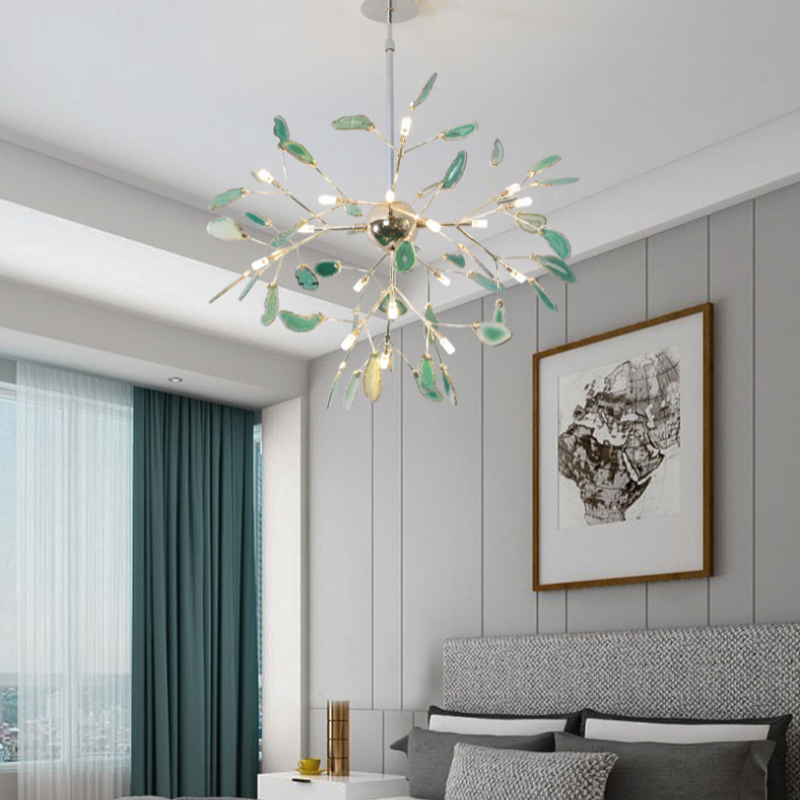 Aria Agate Creative Colourful Chandelier Bedroom/Living Room - Neutralighting