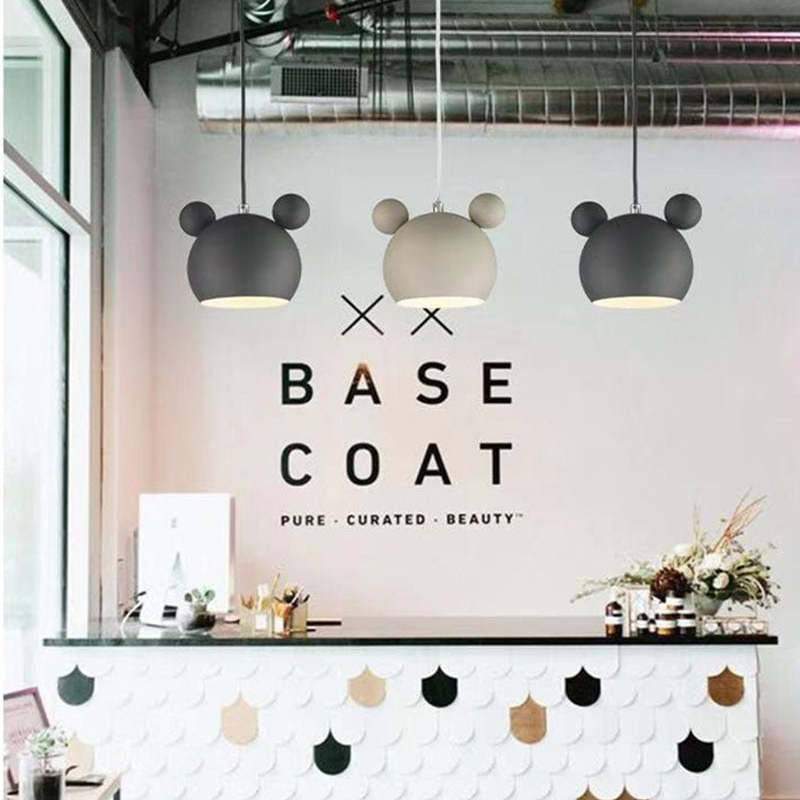 Valentina Mouse Head Pendant Light, 5 Colour - Neutralighting