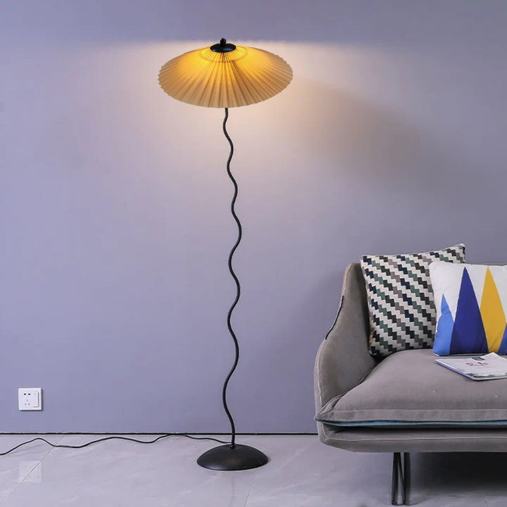 Ritta Modern Mushroom Fabric Led Floor Lamp - Neutralighting
