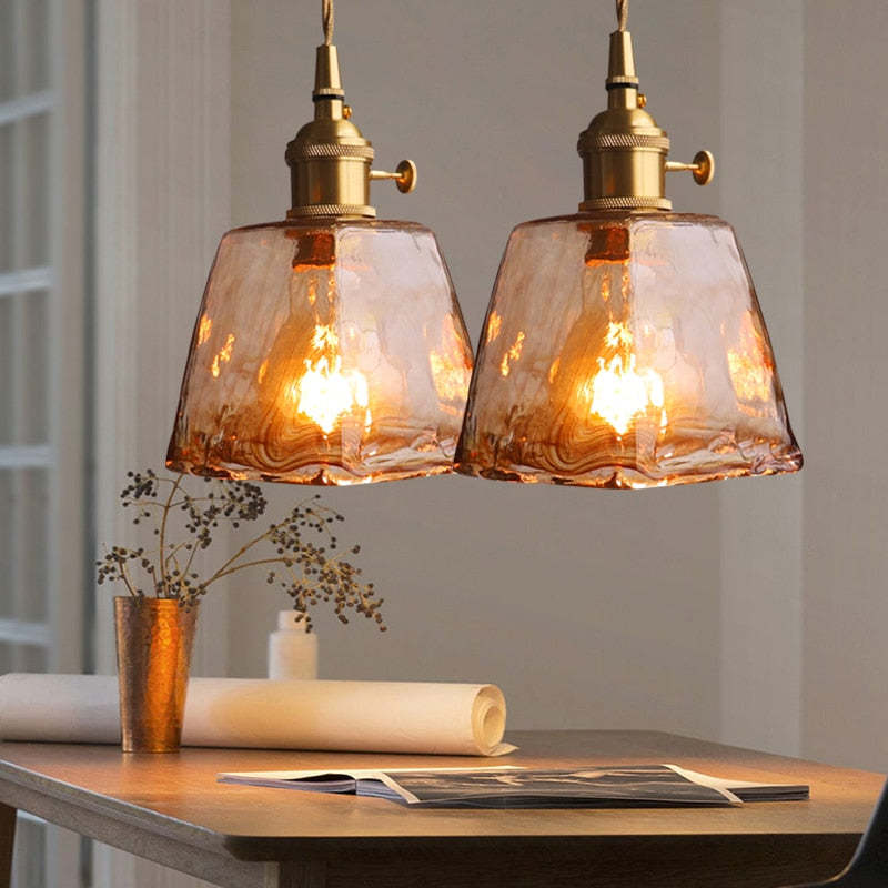 Zina Pendant Light Glass&Brass - Neutralighting