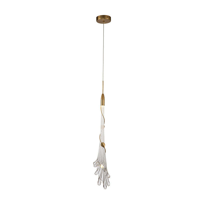 Arisha Elegant Flower Metal/Glass Pendant Light, Bedroom - Neutralighting