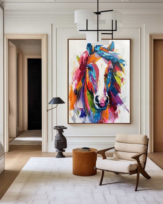Colorful Horse Painting