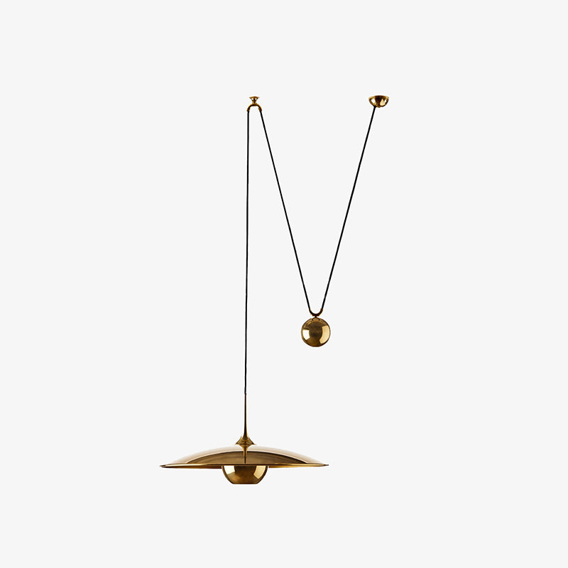 Pyra Minimalist Metal Pendant Light, Gold - Neutralighting