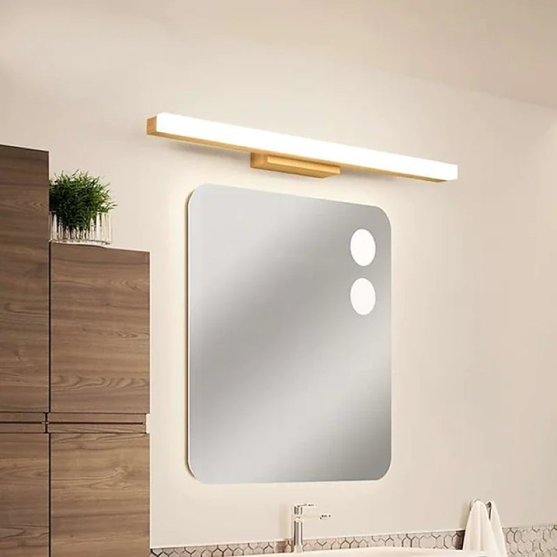 Arisha Modern Minimalist Linear Wooden Wall Lamp, Wood/Walnut - Neutralighting