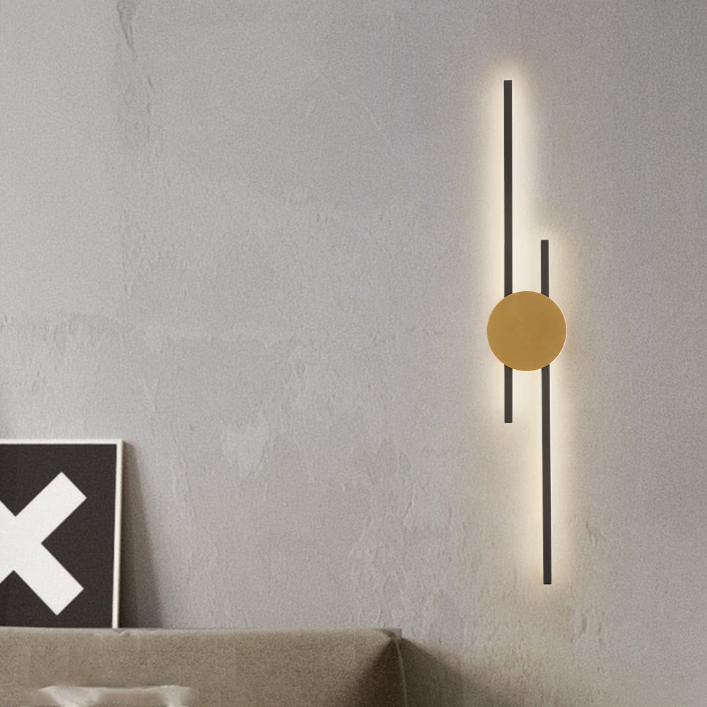 Saela Modern Linear 2 Colour Metal Wall Lamp - Neutralighting
