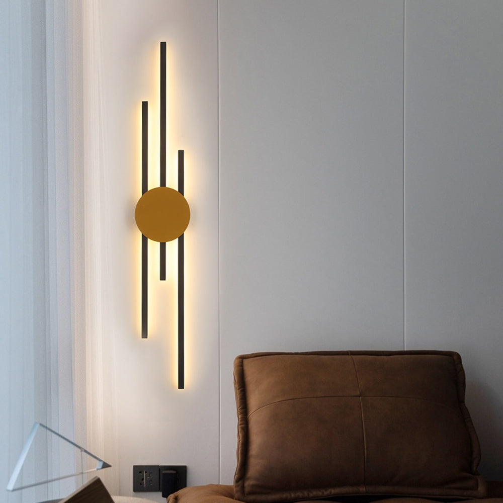 Saela Modern Linear 2 Colour Metal Wall Lamp - Neutralighting