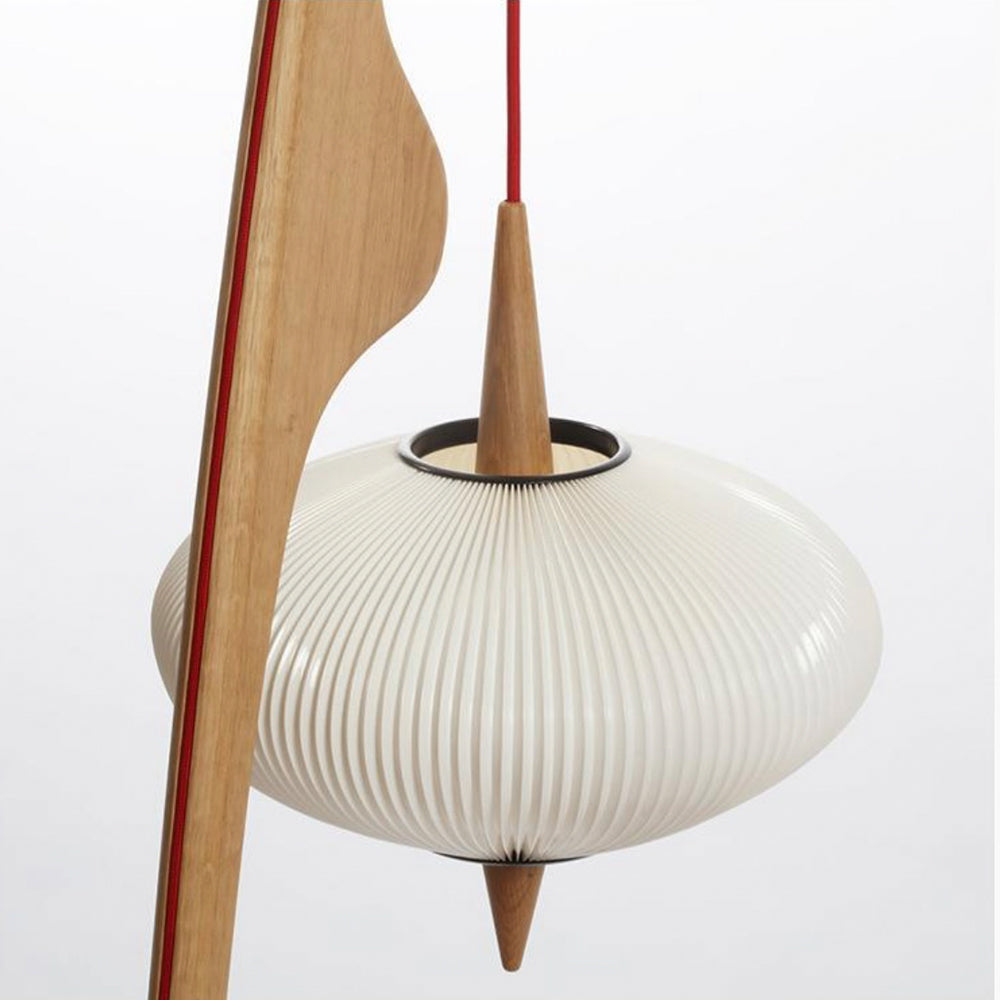 Mira Artificial Paper & Wood Floor Lamp - Neutralighting