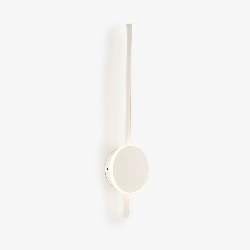 Arisha Modern Round Linear Metal Wall Lamp, White/Black/Gold - Neutralighting