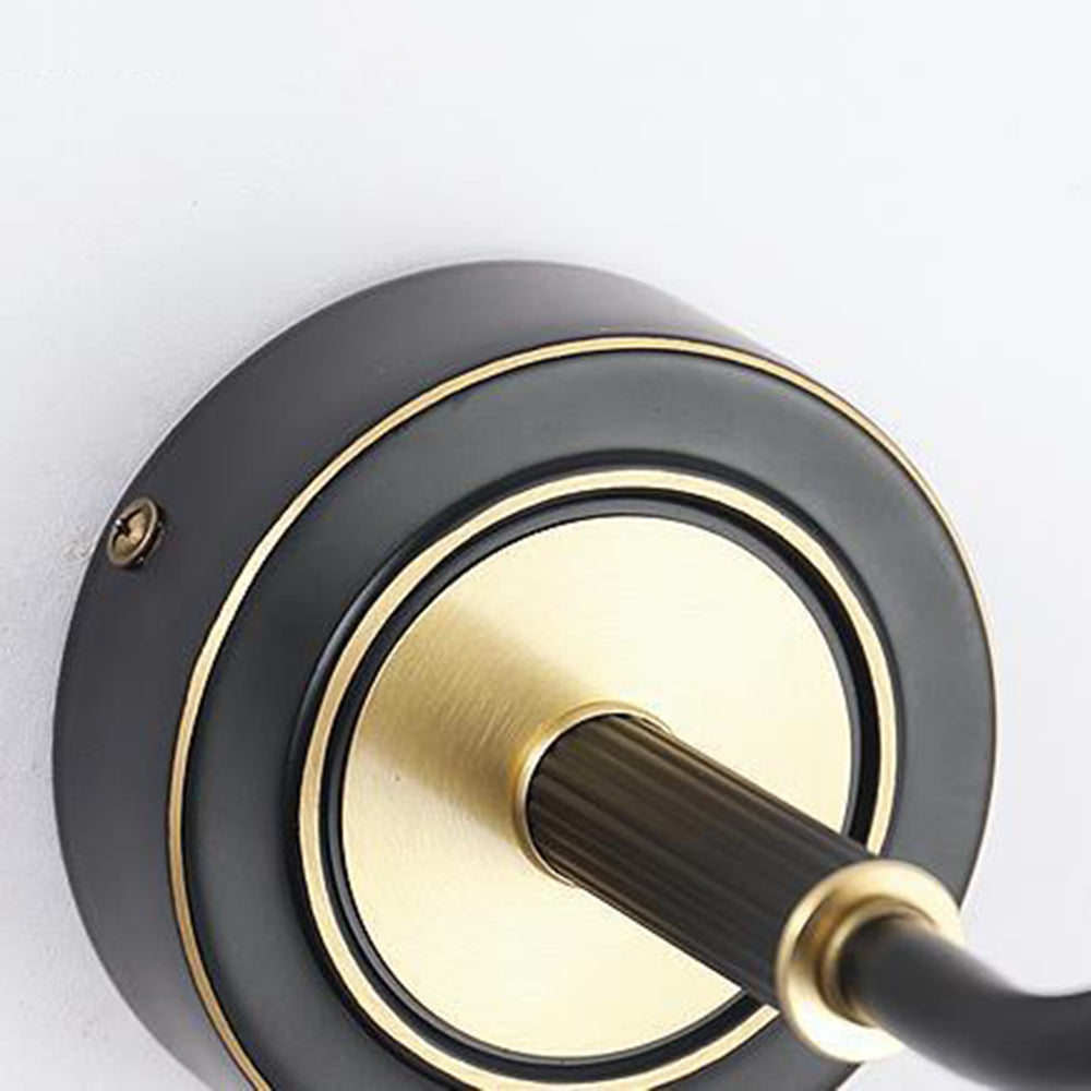 Arisha Decorative Deer Mirror Front Vanity Wall Lamp, Black/Gold - Neutralighting