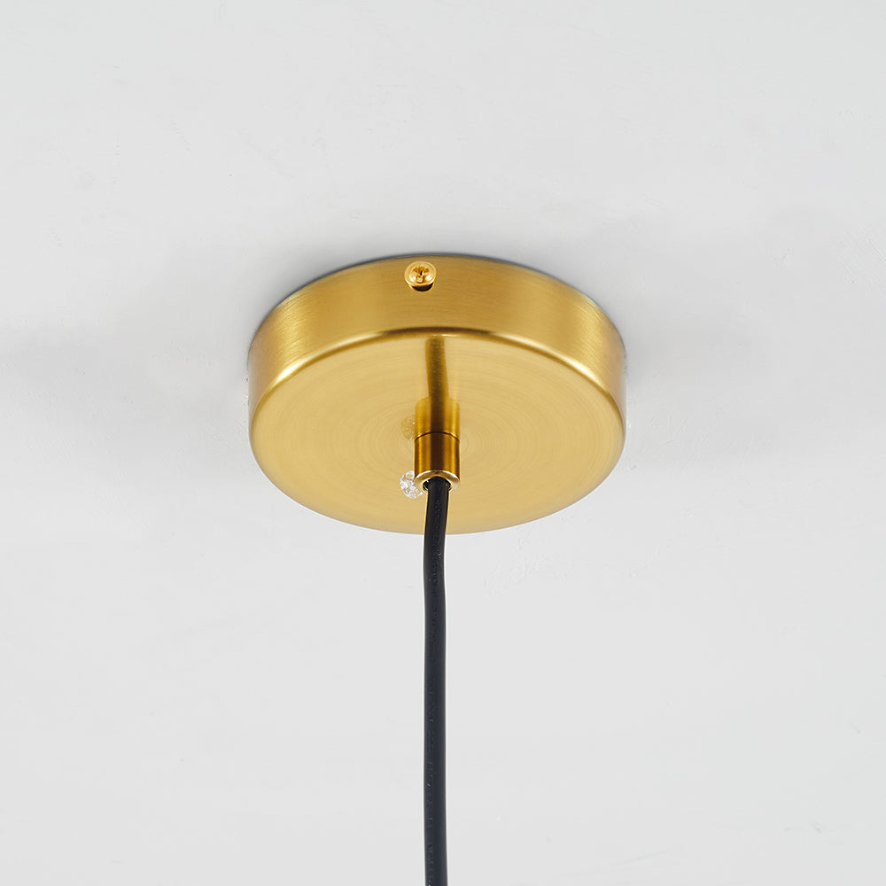 June Glass Globe Pendant Light Clear &Amber - Neutralighting