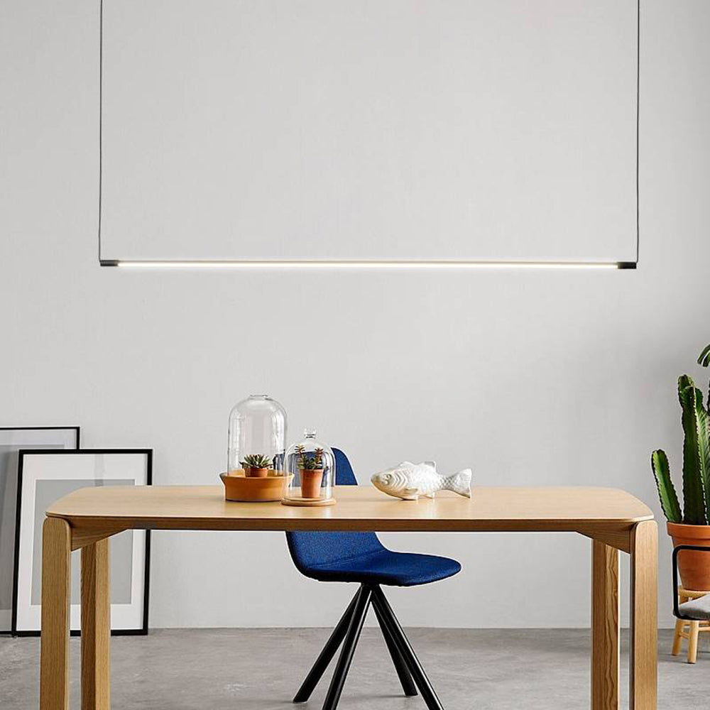 Zynar Minimalist Linear Pendant Light, Black - Neutralighting