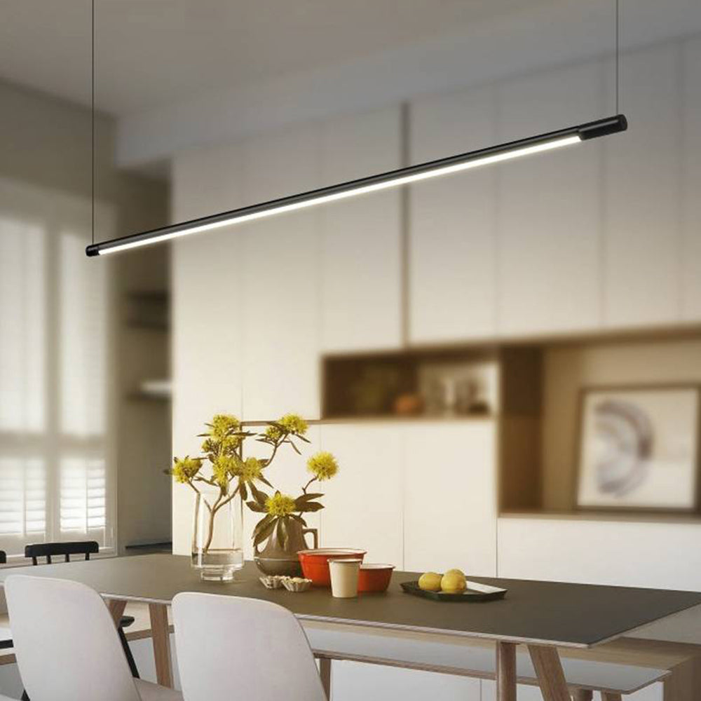 Zynar Minimalist Linear Pendant Light, Black - Neutralighting