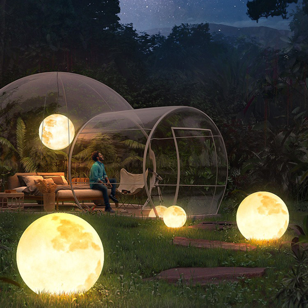Ray Moon Modern Bubble Glod Pendant Light, Metal/Resin/Fiberglass - Neutralighting