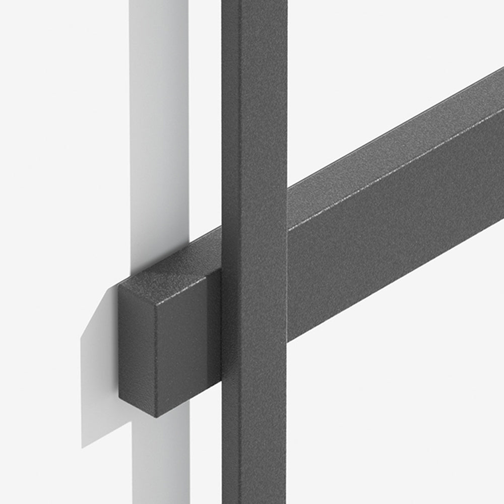 Ray Minimalist Duo-Linear Outdoor Wall Lamp, Black - Neutralighting