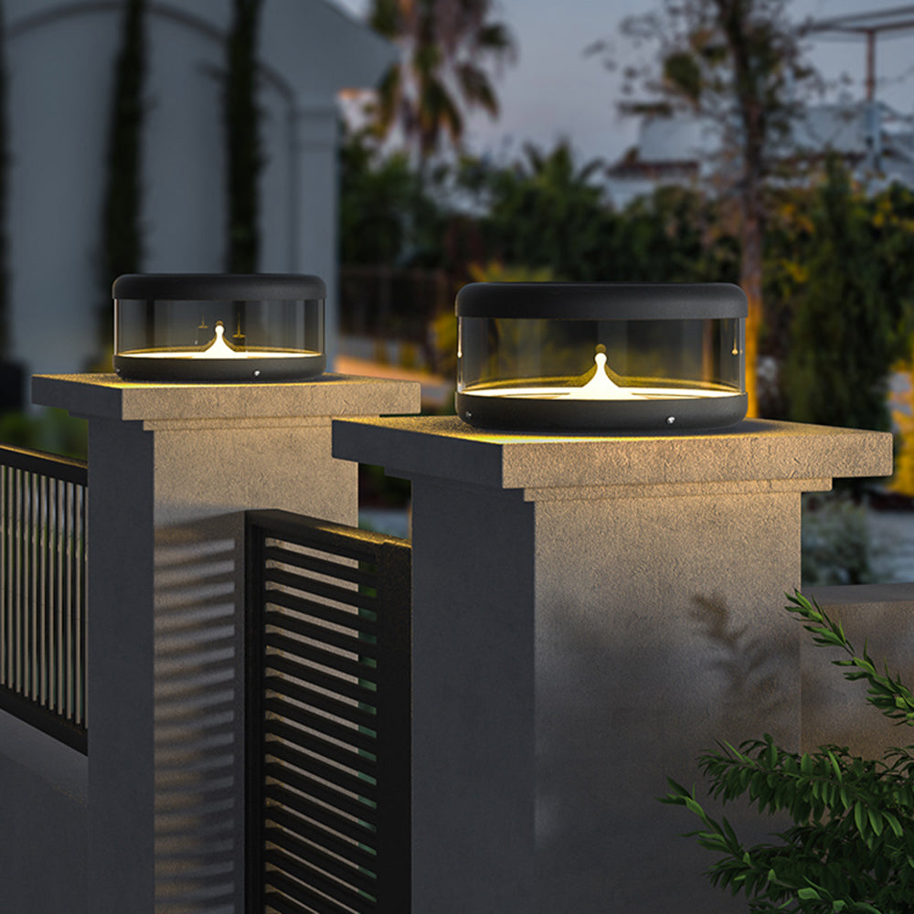 Ray Modern Quicksand Metal Outdoor Solar Lamp, Warm Ligh - Neutralighting
