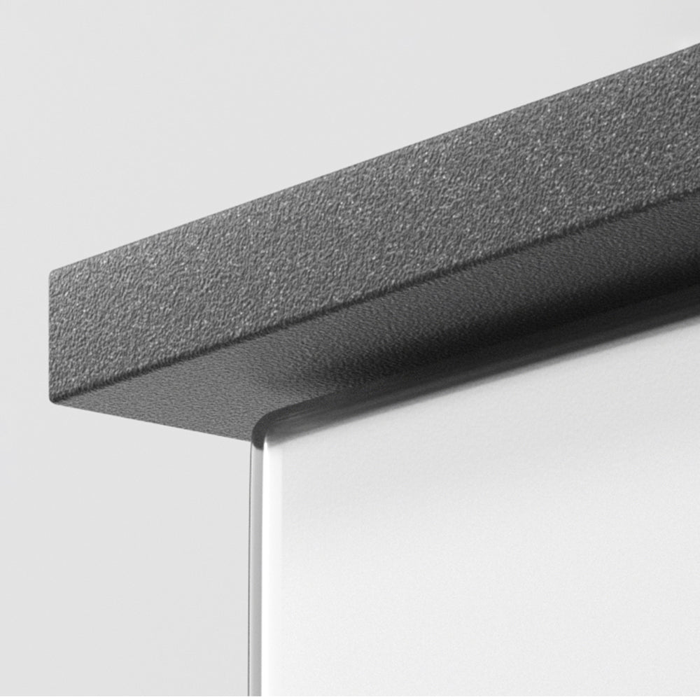 Ray Modern Minimalist Rectangular Metal Outdoor Wall Lamp, Black - Neutralighting