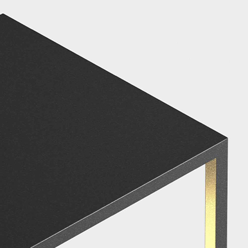 Ray Minimalist Rectangular Metal Solar Outdoor Ground Lamp - Neutralighting