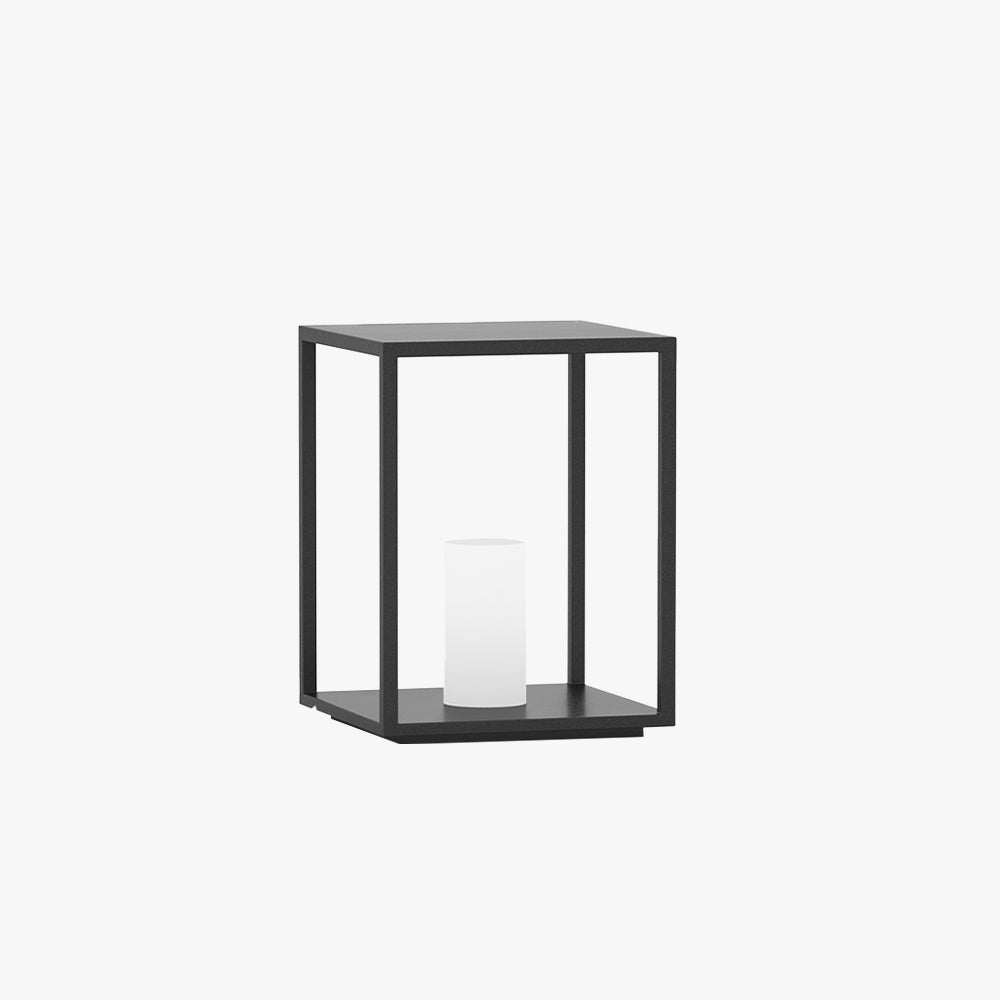Ray Minimalist Rectangular Metal Solar Outdoor Ground Lamp - Neutralighting