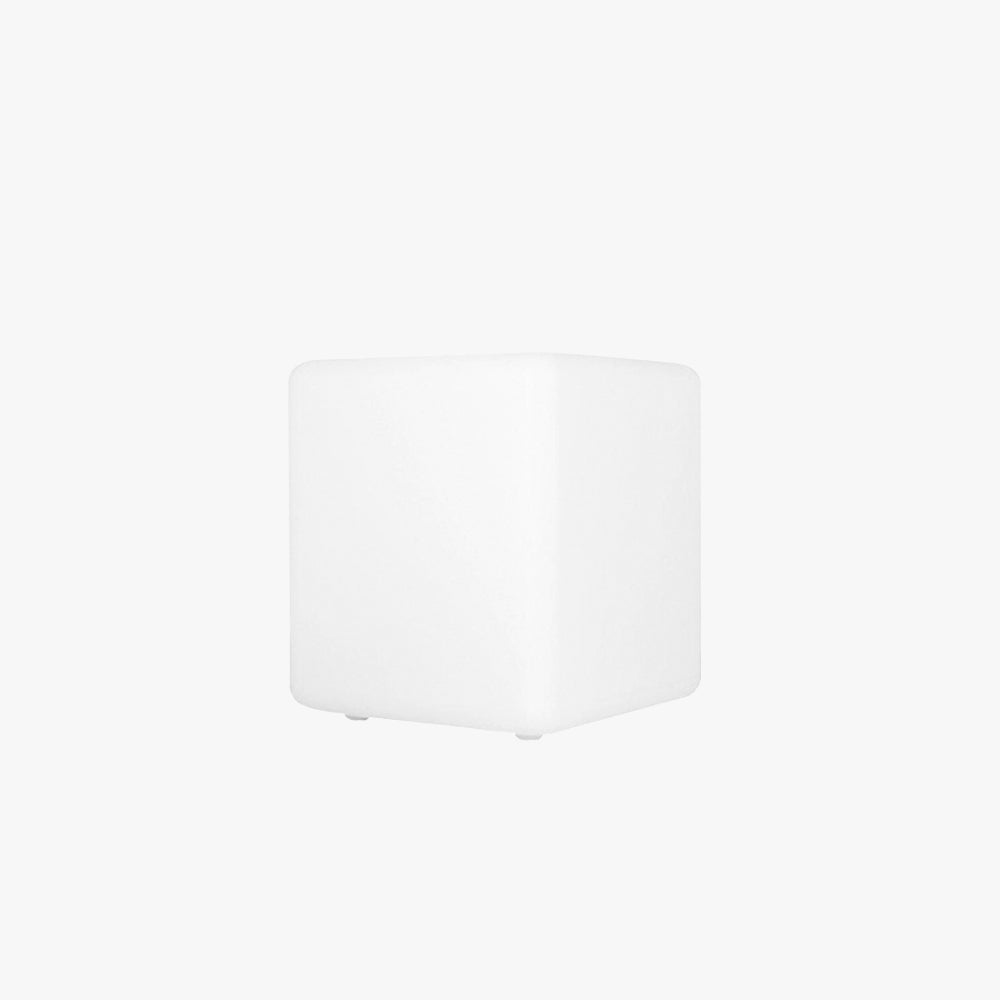 Ray Minimalist Square Acrylic Outdoor Ground Lamp, White - Neutralighting