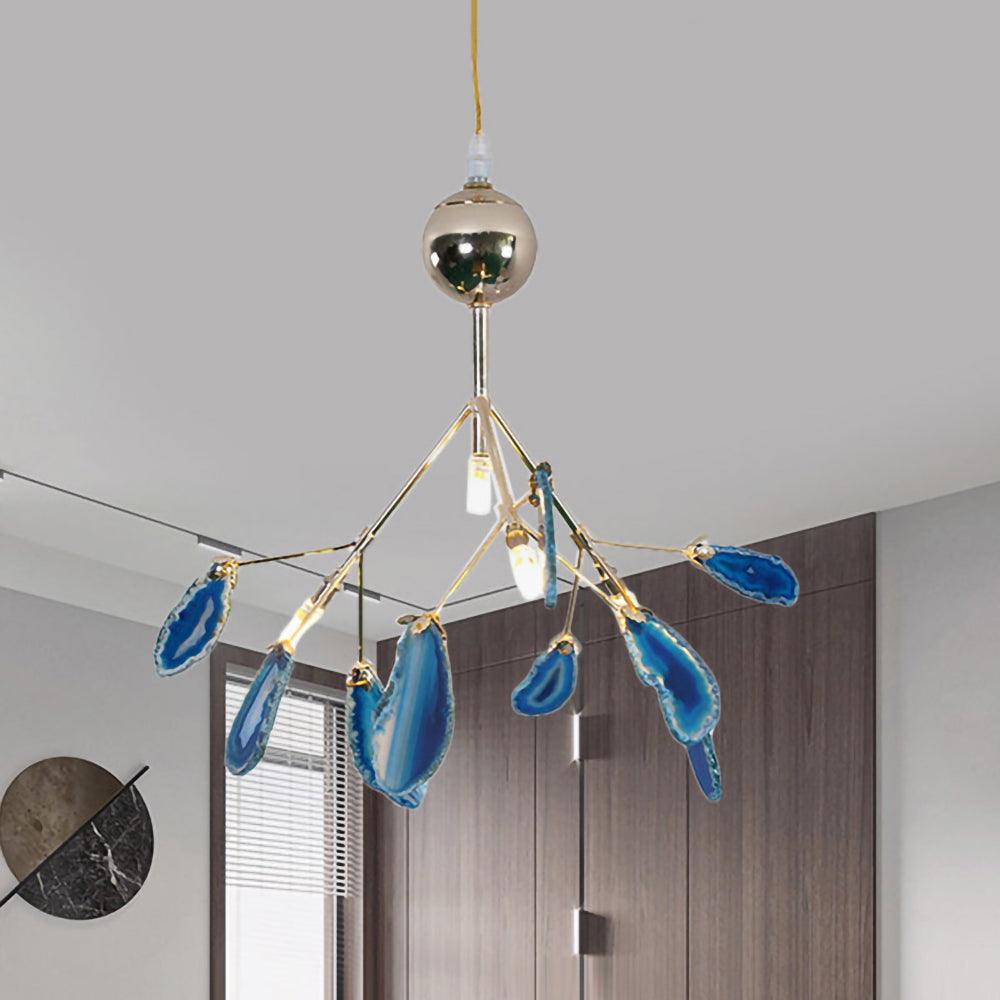 Agate Chandelier Colorful Branching - Neutralighting