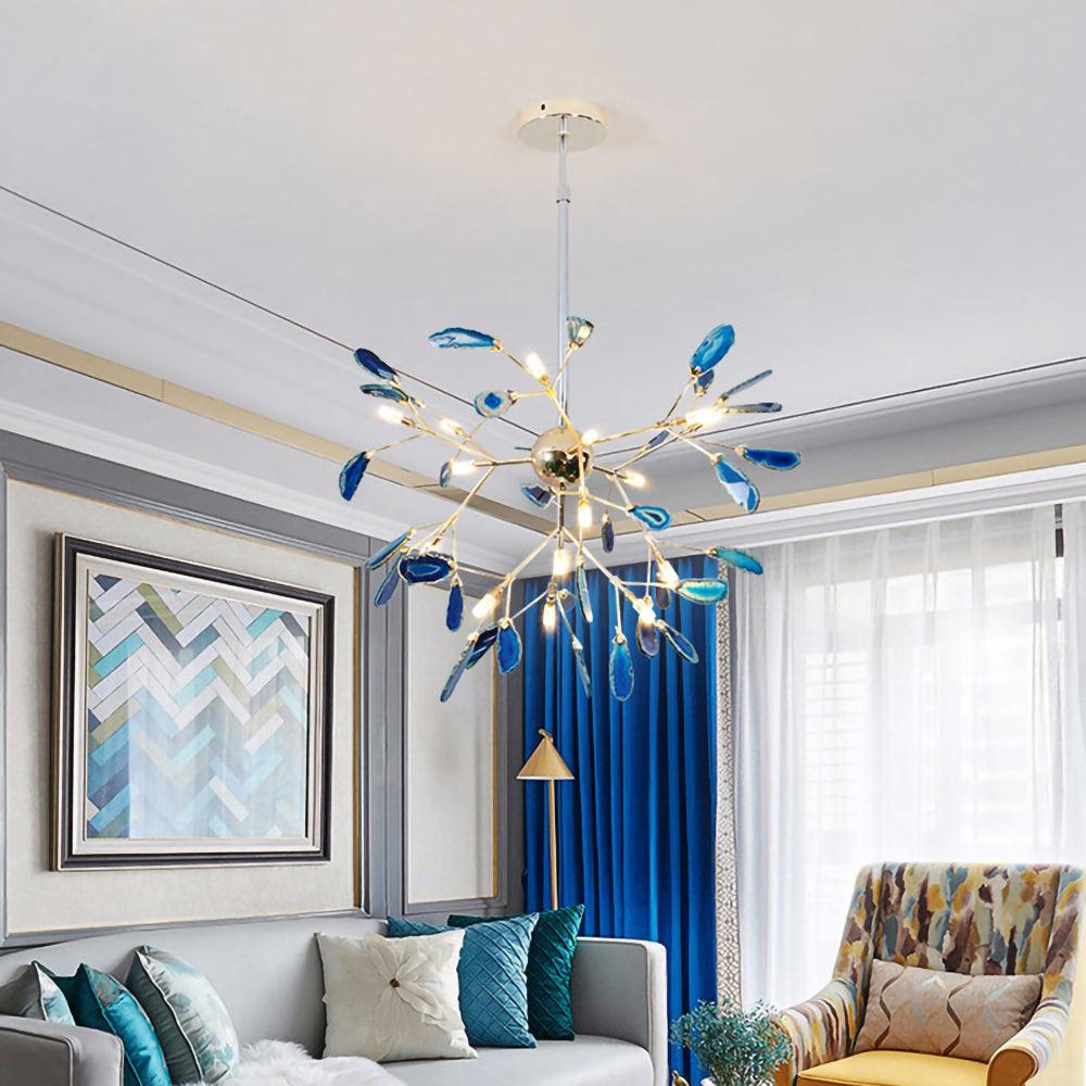 Agate Chandelier Colorful Branching - Neutralighting