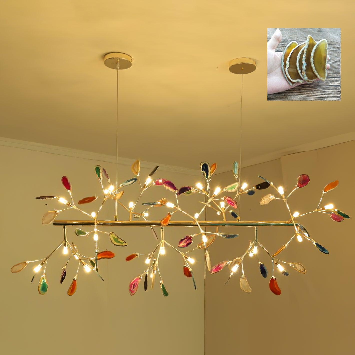 Agate Chandelier Colorful Branching - Neutralighting