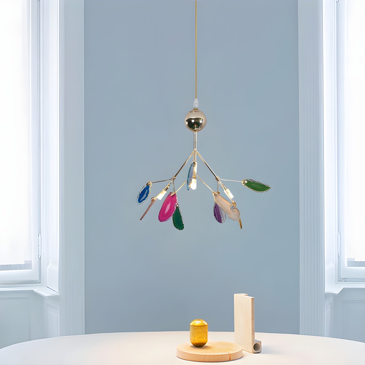 Agate Chandelier Colorful Branching - Neutralighting