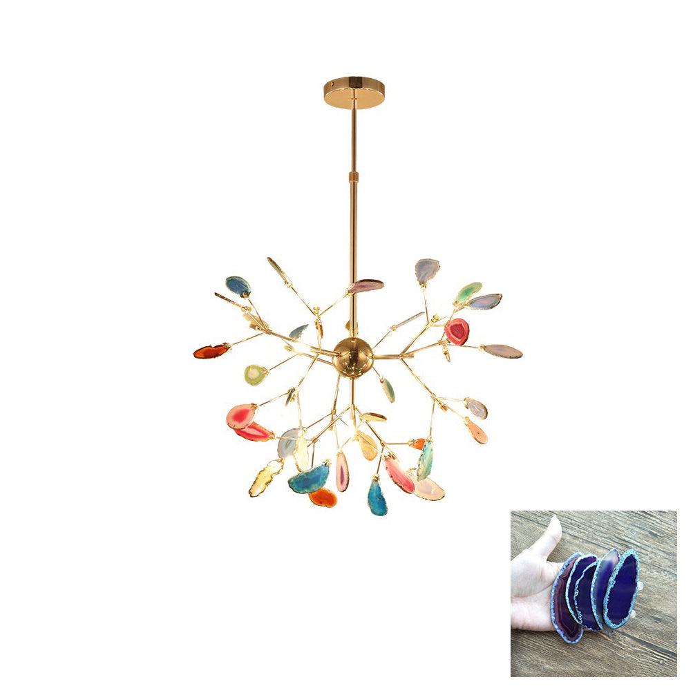 Agate Chandelier Colorful Branching - Neutralighting