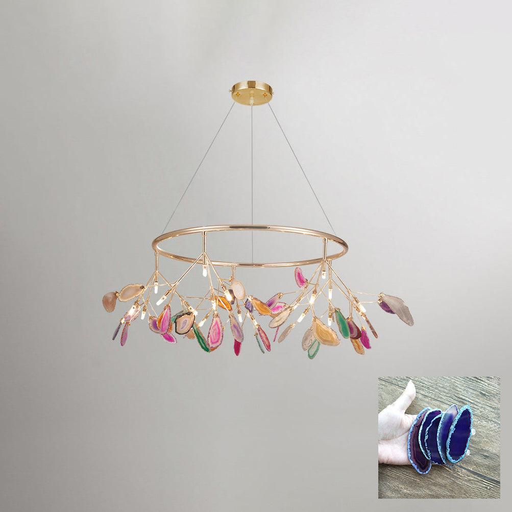 Agate Chandelier Colorful Branching - Neutralighting