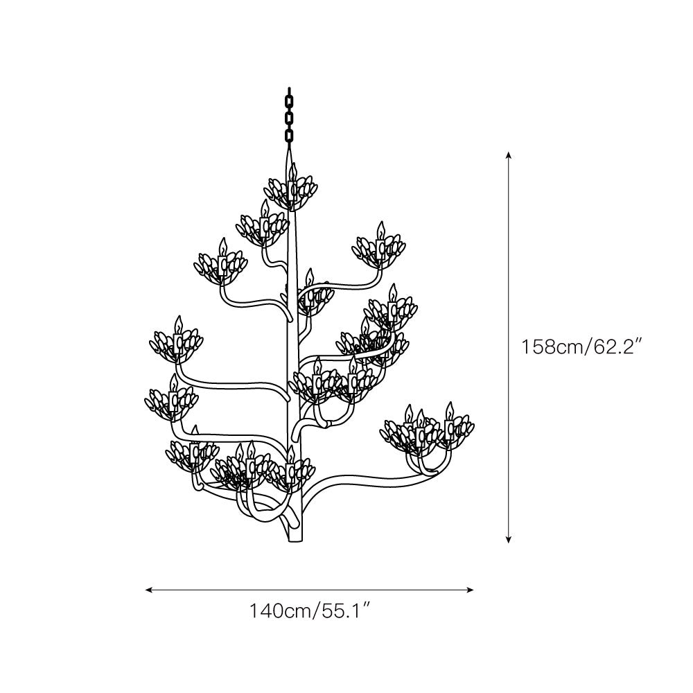 Agave Postmodern Luxury Americana Crystal Chandelier - Neutralighting