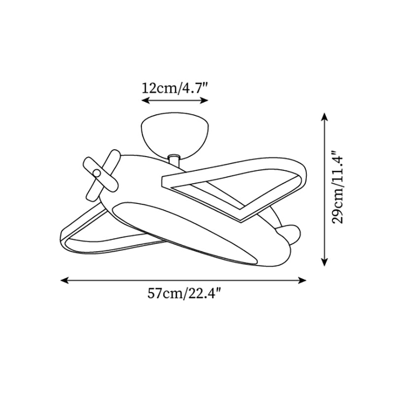 Ceiling Lamp Airplane for Kids’ Room with Playful Charm - Neutralighting
