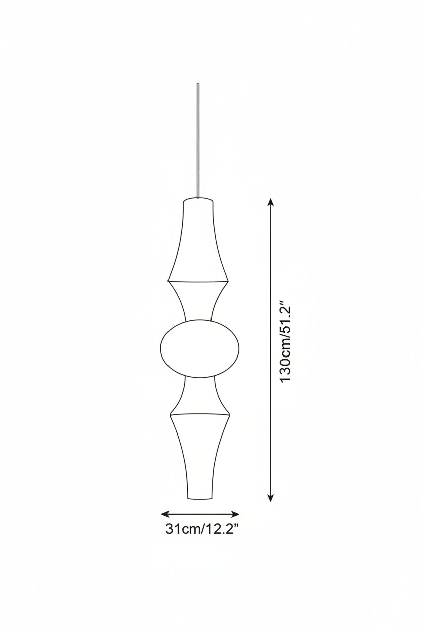 Zyora Sculptural Paper Pendant Lamp - Neutralighting
