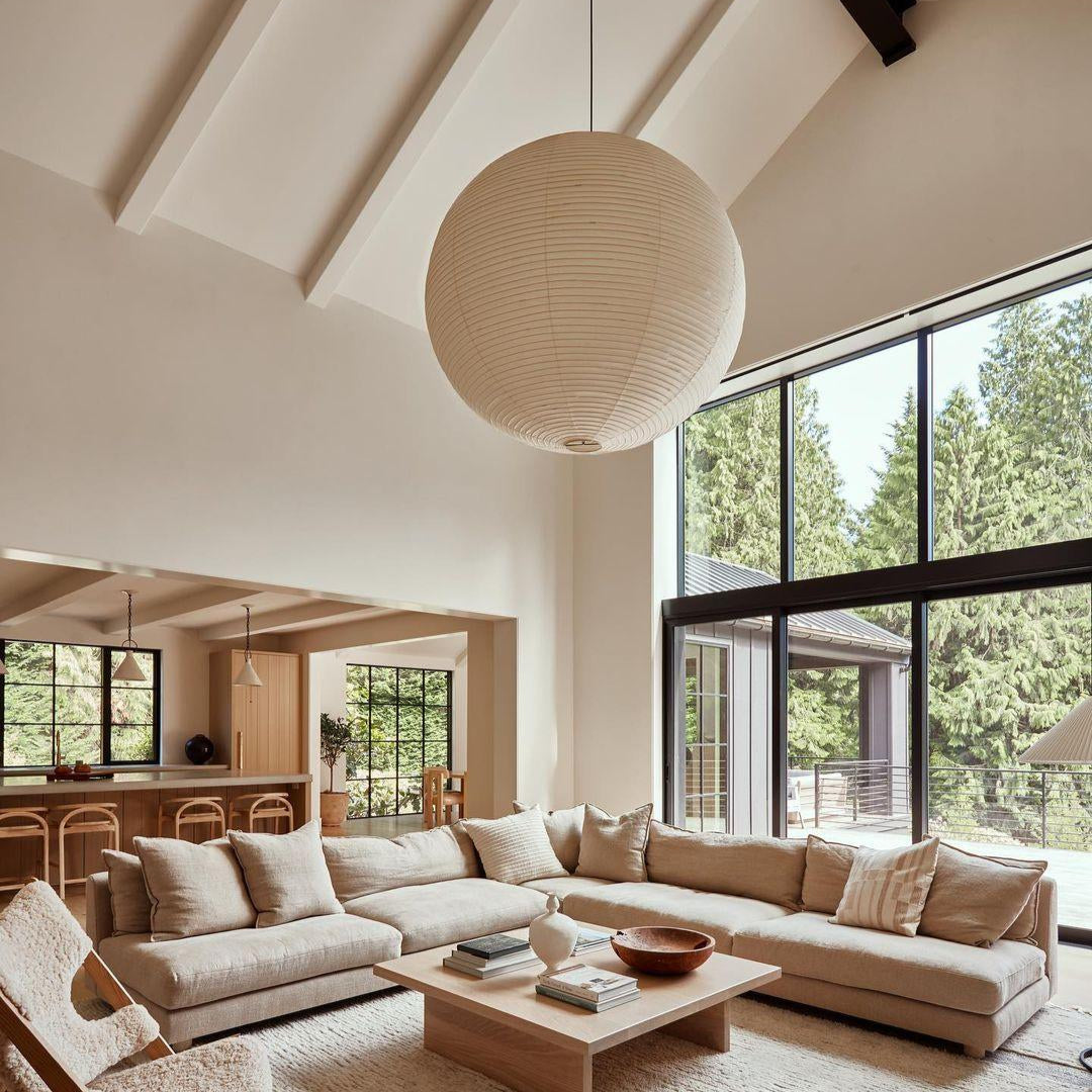 Sylin Pendant Swag Light Mulberry Silk - Neutralighting