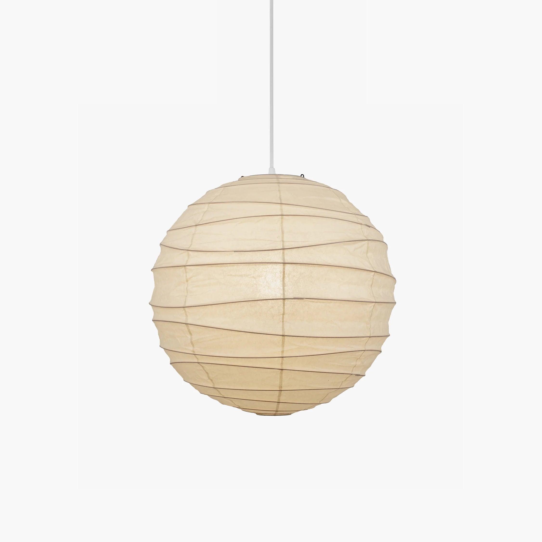 Luna Pendant Light Japanese Paper Globe - Neutralighting
