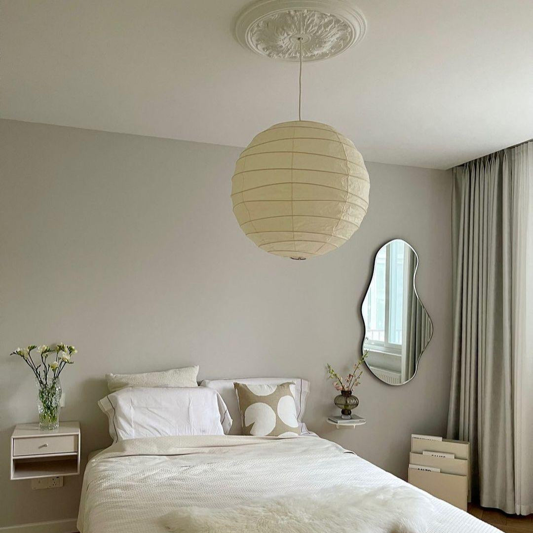 Luna Pendant Light Japanese Paper Globe - Neutralighting