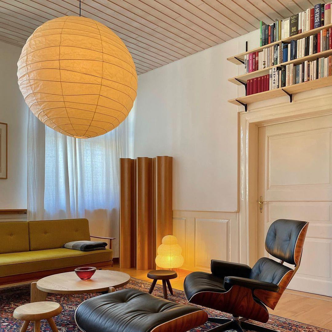 Luna Pendant Light Japanese Paper Globe - Neutralighting