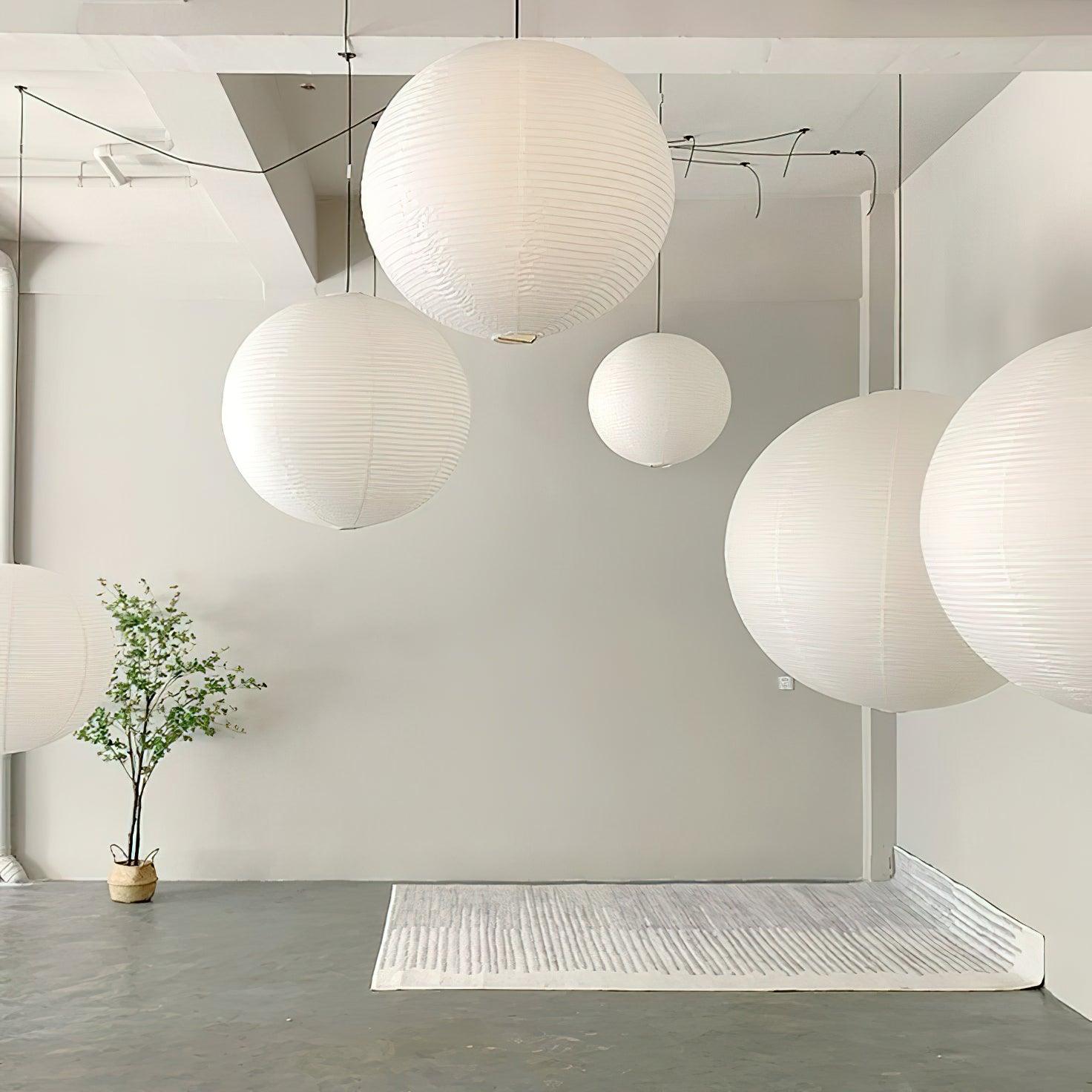 Sylin Pendant Swag Light Mulberry Silk - Neutralighting