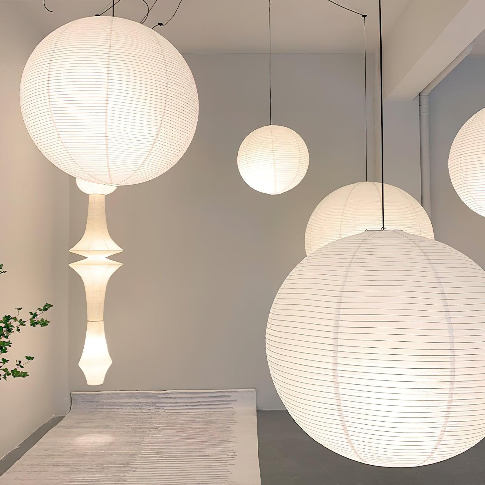 Sylin Pendant Swag Light Mulberry Silk - Neutralighting