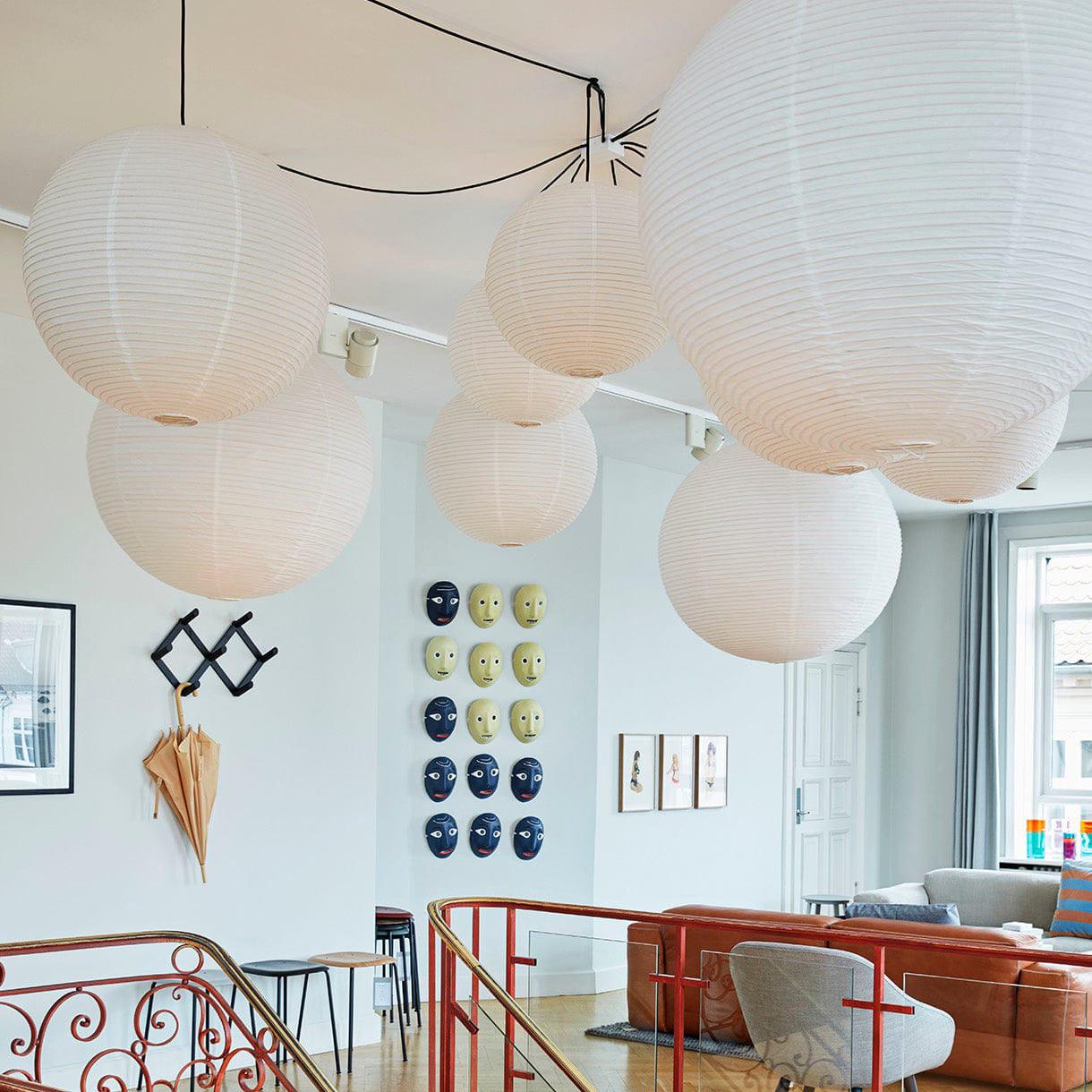 Sylin Pendant Swag Light Mulberry Silk - Neutralighting