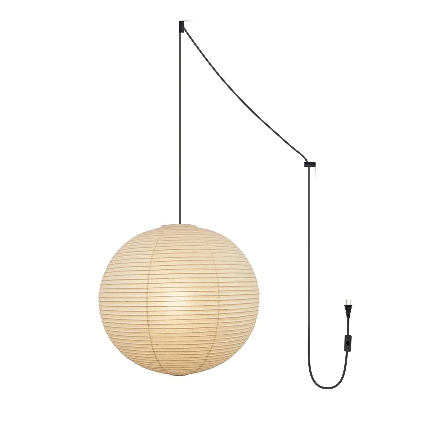 Sylin Pendant Swag Light Mulberry Silk - Neutralighting