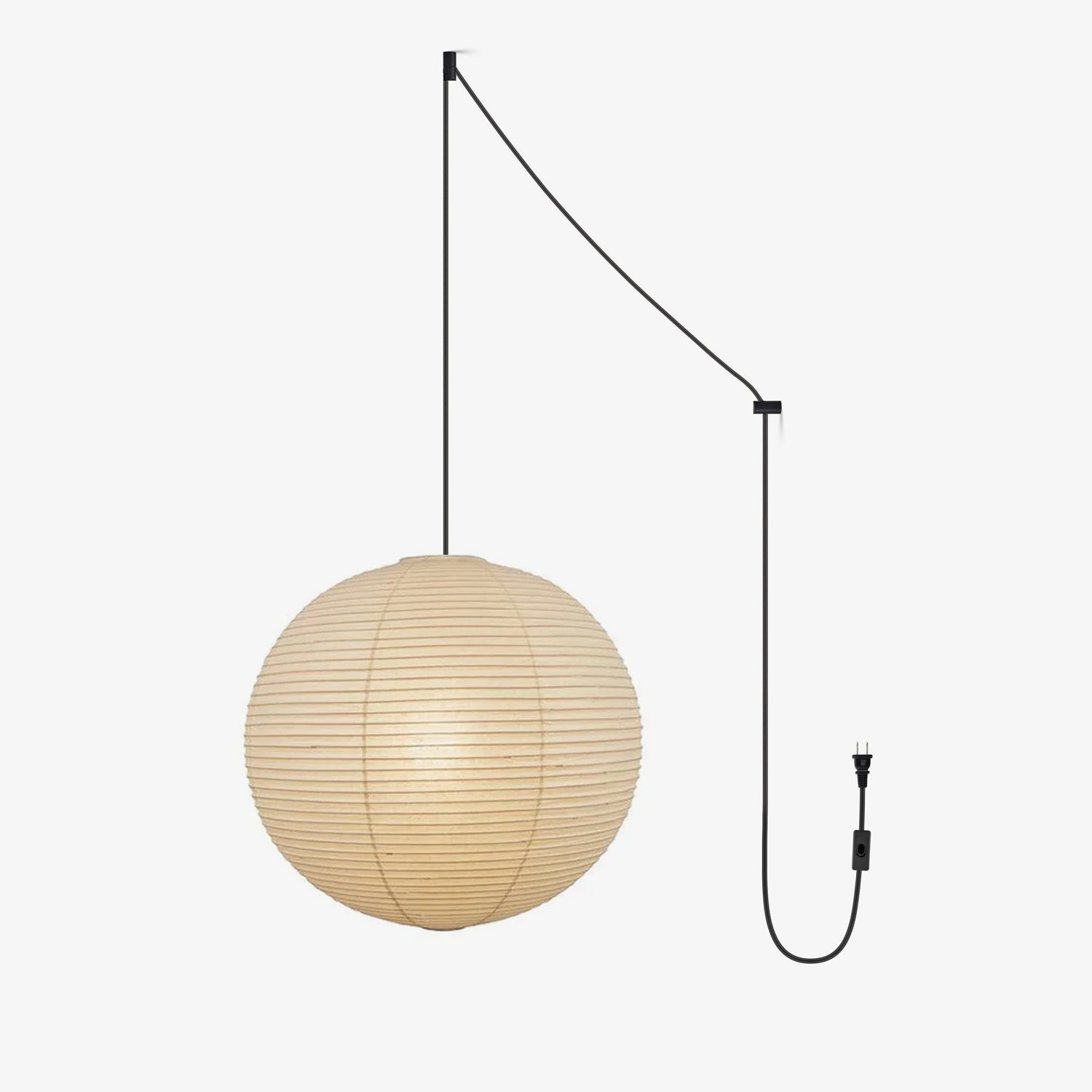 Sylin Pendant Swag Light Mulberry Silk - Neutralighting