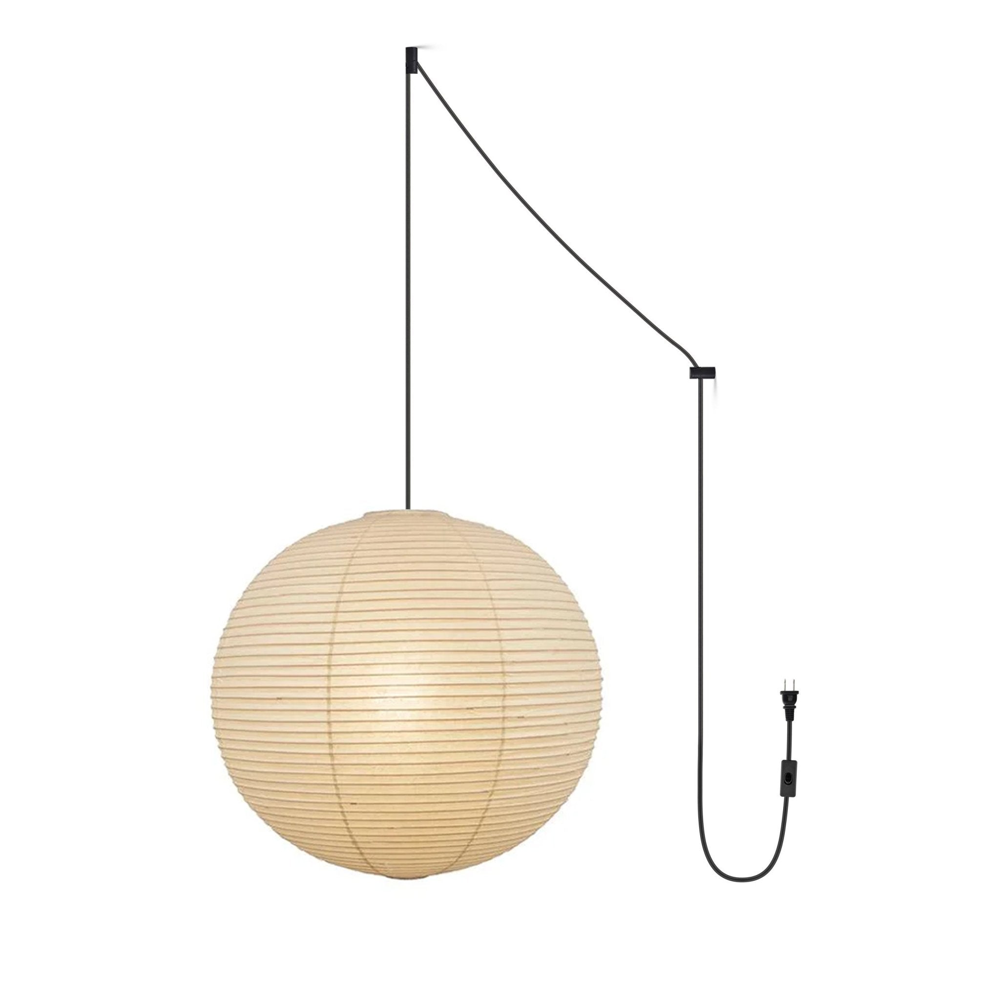 Sylin Pendant Swag Light Mulberry Silk - Neutralighting